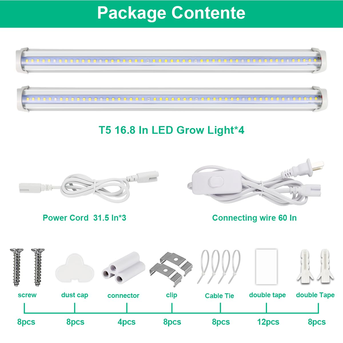 TVTUTPWY versatile grow lights for germination and growth phases