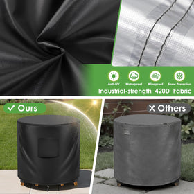 TWAKAP windproof design keeping the cover secure during windy days.