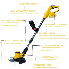 TWEFGFT brushless motor boosts power for effortless edging and overgrowth clearance.