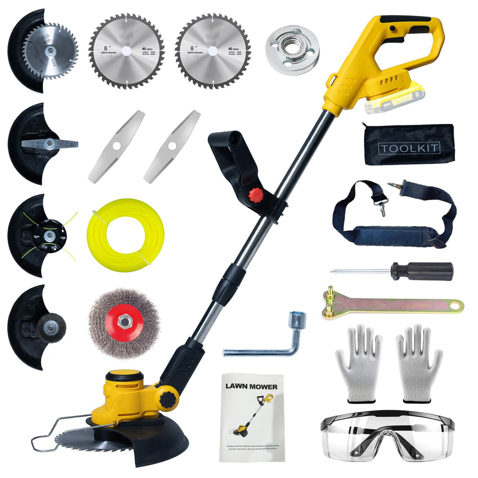 TWEFGFT cordless weed wacker with DEWALT 20V compatibility for versatile yard work.