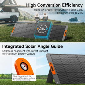 TWELSEAVAN 400W open panel setup catching sunlight for charging