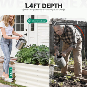 TwentyNext raised bed design promotes easy water management and soil access.