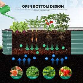 TwentyNext ergonomic planting height provides back friendly gardening position