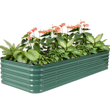 TwentyNext galvanized raised bed assembly demonstrates modular connectivity for flexible layouts