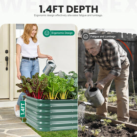 TwentyNext large planter layout ideas help organize vegetables and flowers