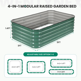 TwentyNext modular bed configuration shown for flexible square or rectangular layouts