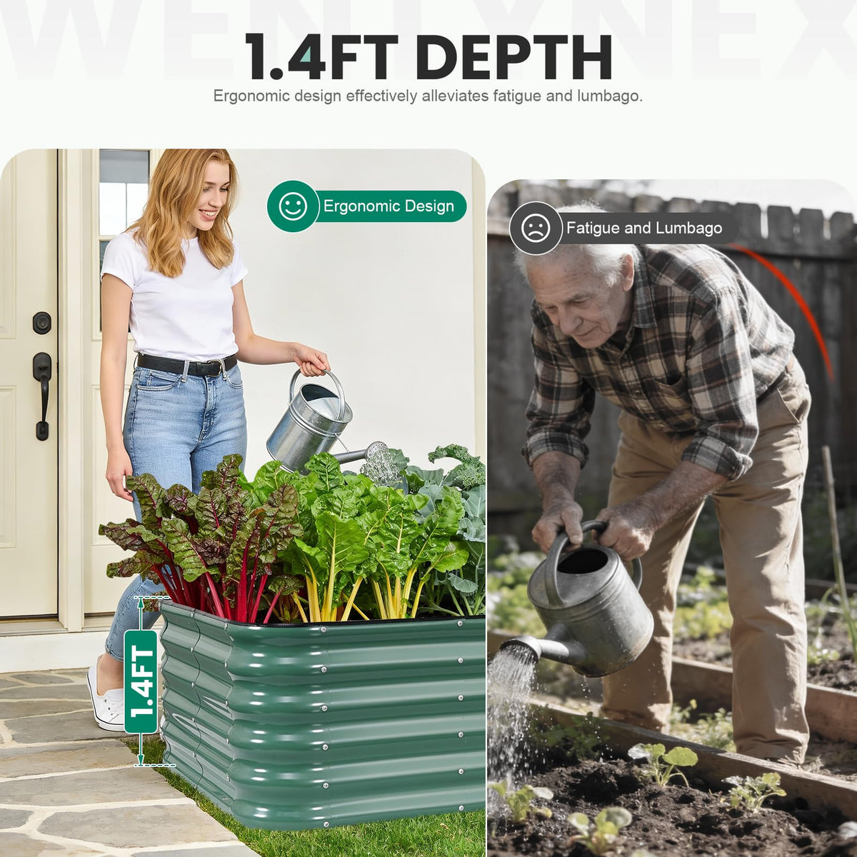 TwentyNext open bottom drainage design prevents waterlogging