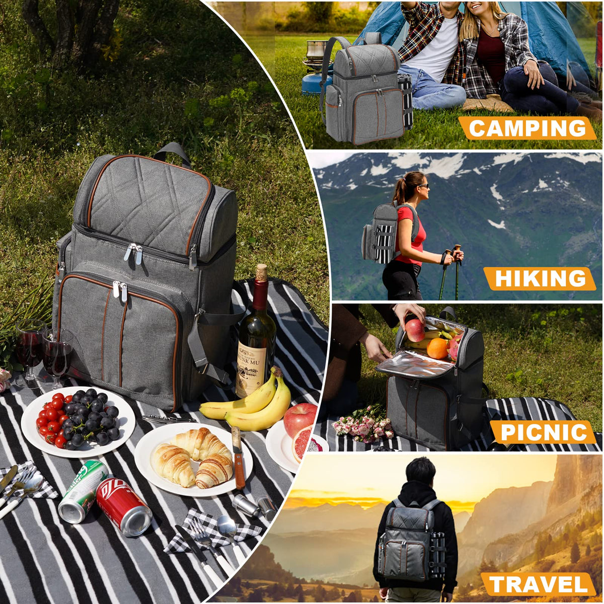 TwentyNext gift-ready picnic set makes a stylish present for couples.