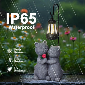 Twinbling cat statue serves as a charming housewarming gift idea.