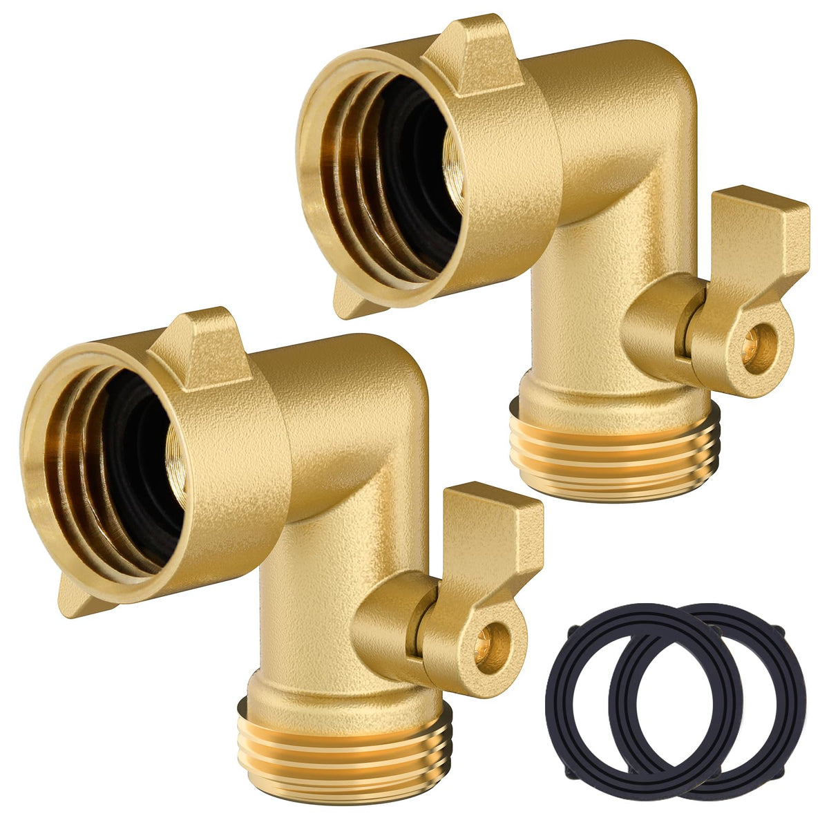 Twinkle Star 90-degree hose elbow reduces faucet strain and improves reach