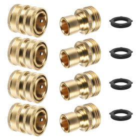 Twinkle Star brass quick-connect fittings provide durable, leak-free 3/4 inch hose connections.
