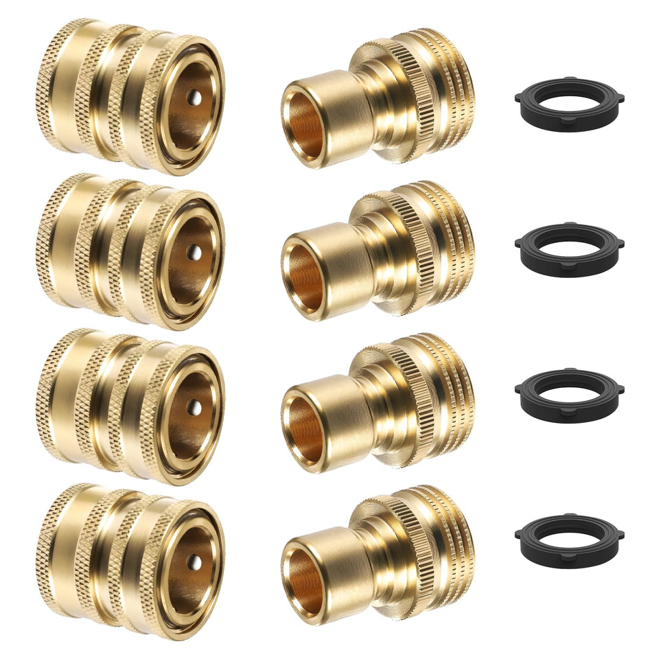 Twinkle Star brass quick-connect fittings provide durable, leak-free 3/4 inch hose connections.