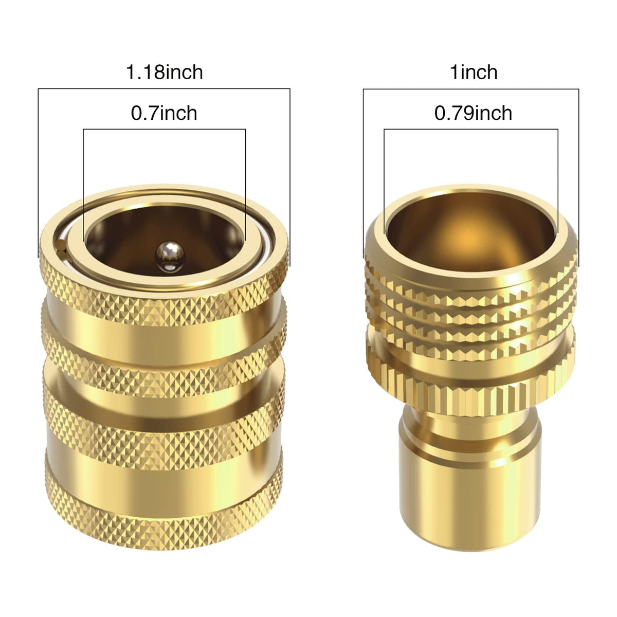 Twinkle Star brass quick-connect system for reliable, leak-free garden connections.