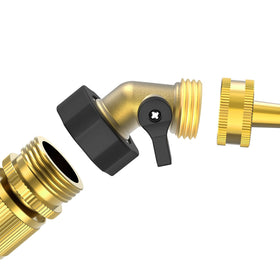 Twinkle Star 3/4-inch valve with hose connection ready for garden use.