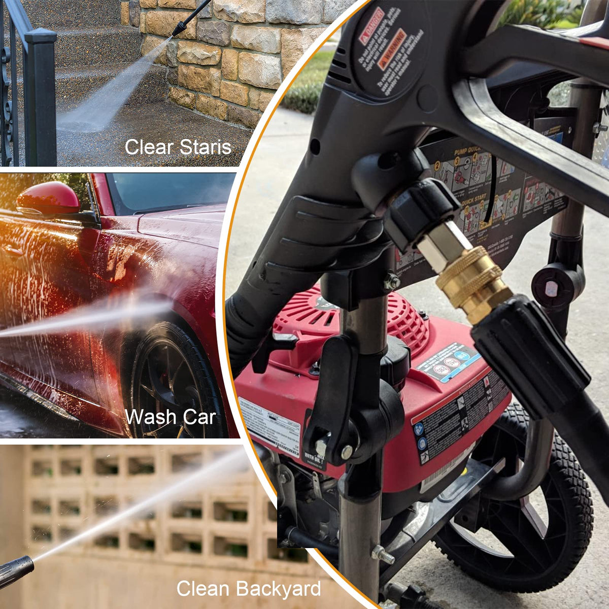 Twinkle Star 6-piece adapter set ready to simplify your cleaning routine.