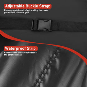 TwoPone adjustable buckle bottom Velcro keeps the cover secure in wind.