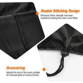 TwoPone UV-resistant grill cover showing durable stitching detail