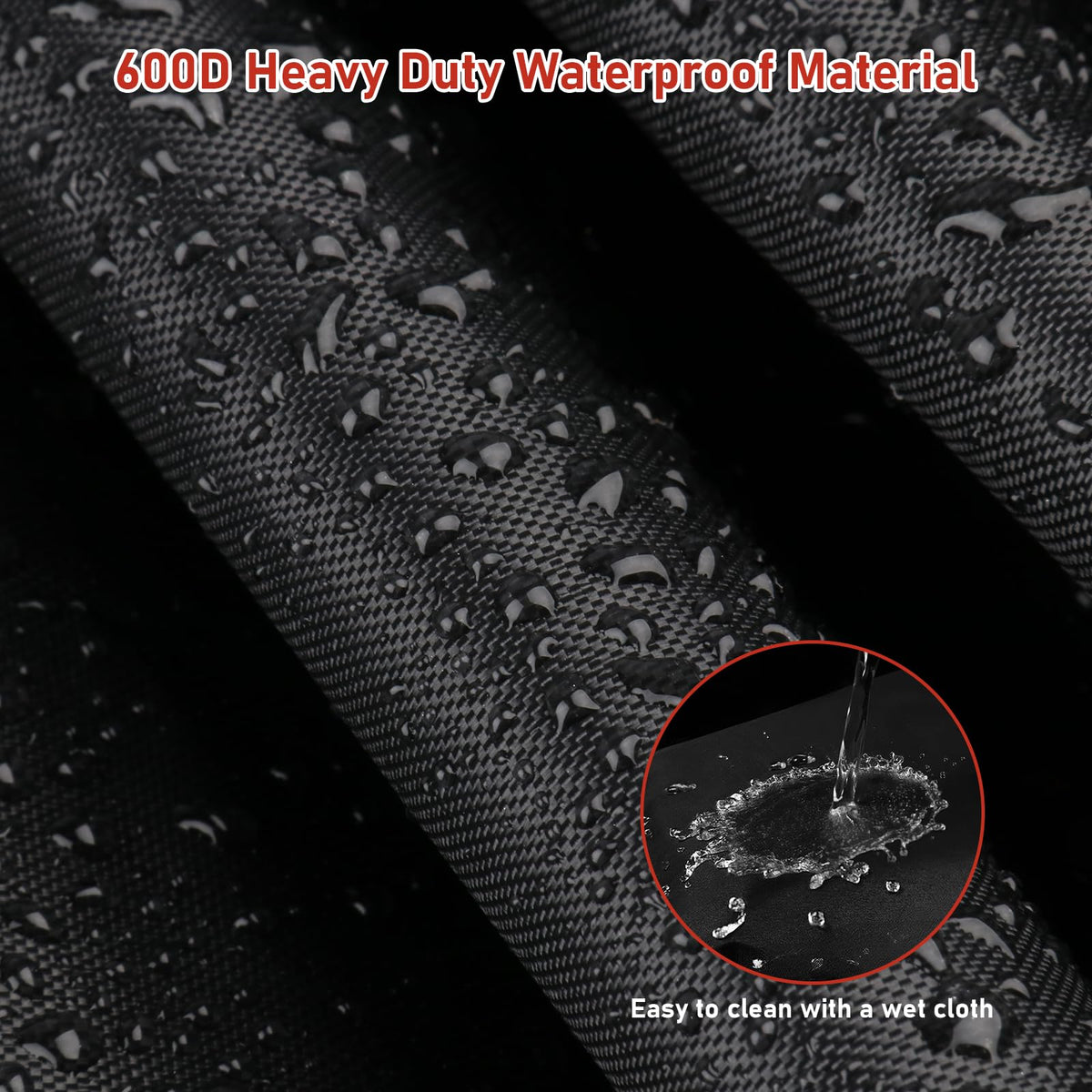 TwoPone vertical round grill cover shields from rain, sun, and debris.