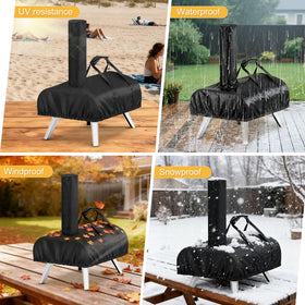 TwoPone adjustable straps keep the cover snug on various ovens
