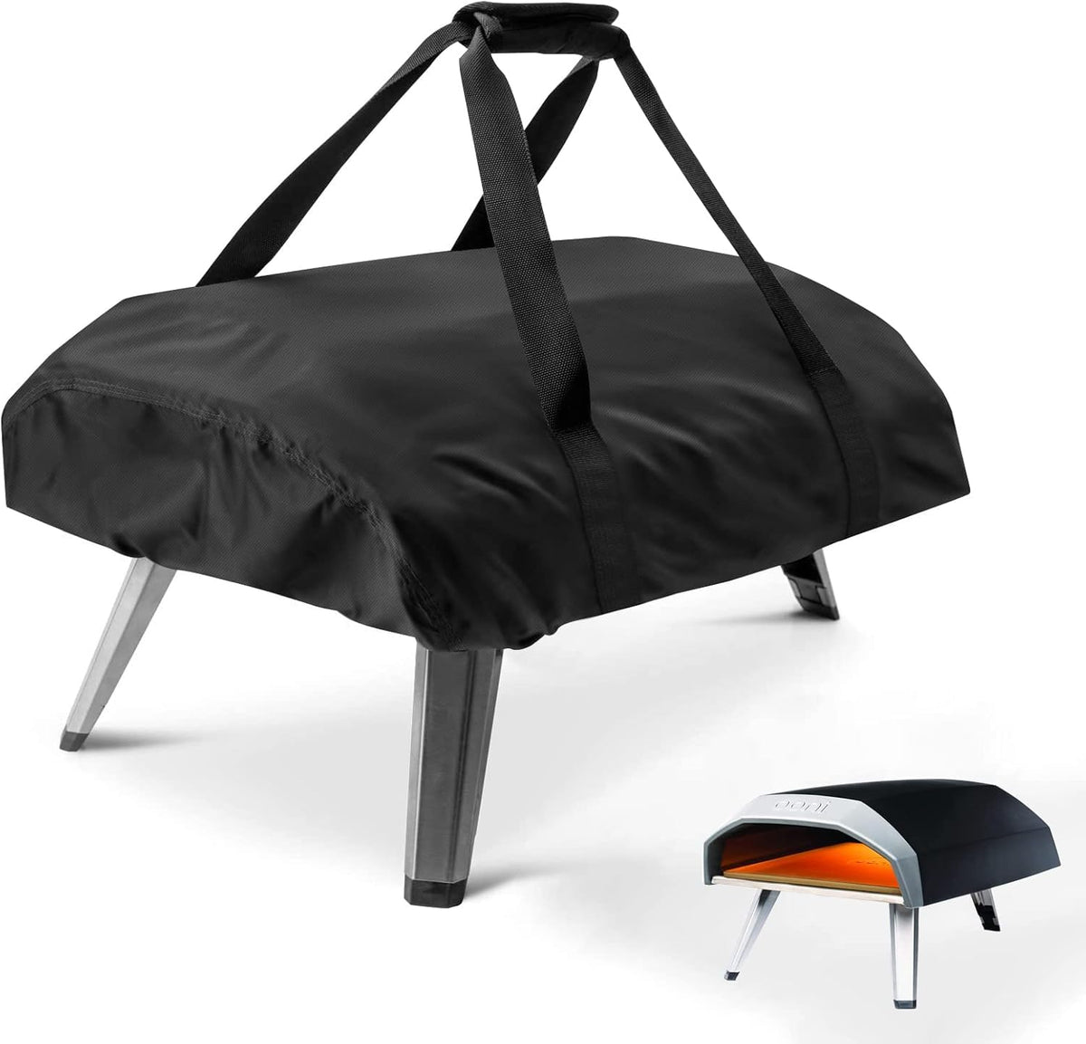 TwoPone pizza oven cover for Ooni Koda 16 fits snugly and guards against rain.