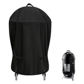 TwoPone smoker grill cover fits Weber 22-inch round, protecting against rain and dust.