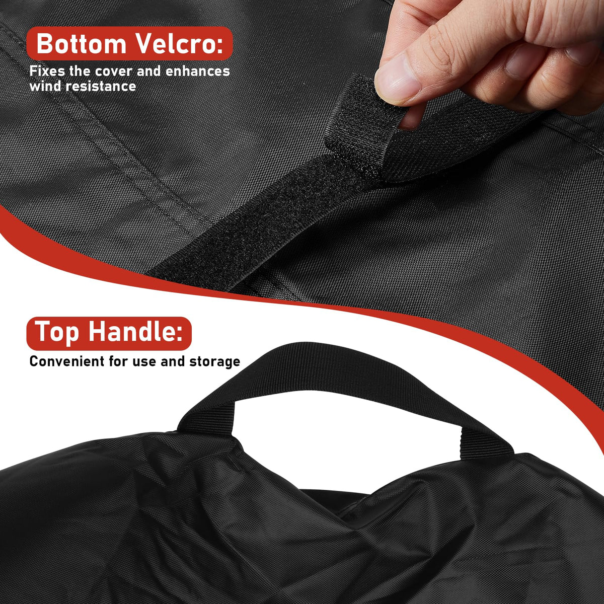 TwoPone top-handle design enables easy removal and storage after barbecues.