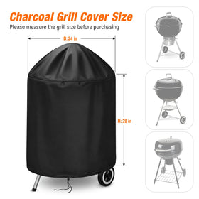 TwoPone Weber charcoal kettle grill cover shields against sun and UV wear