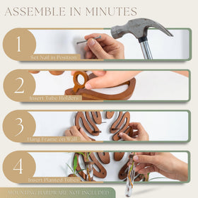 2Special wall-mount installation demonstrates simple, renter-friendly hanging setup.