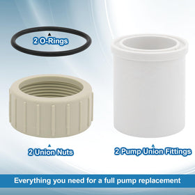 Txdiyifu 350157 union nuts and O rings provide durable, easy installation.