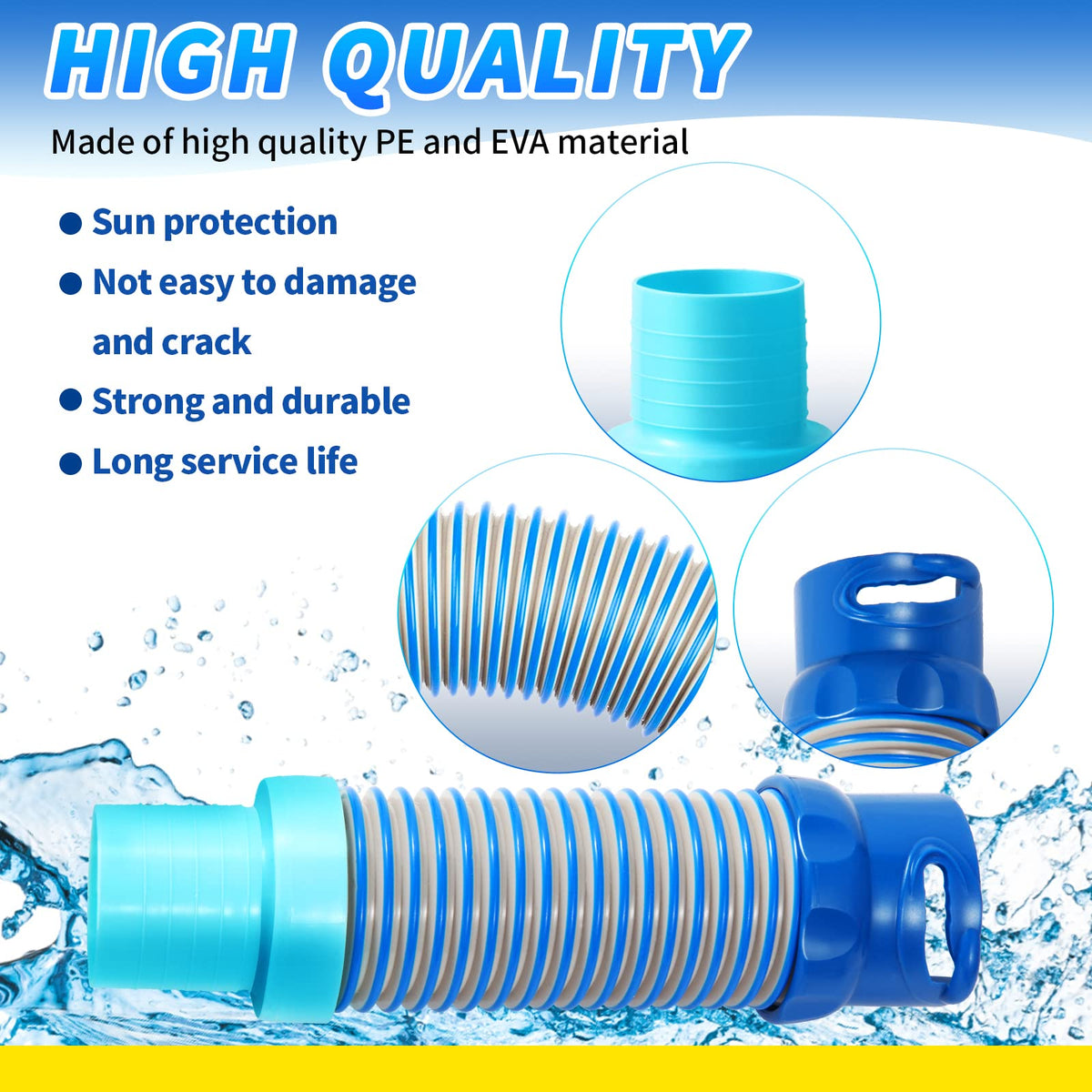 Txdiyifu ABS plastic construction highlights durability for pool adapters