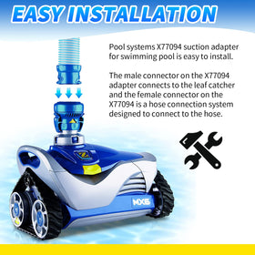 Txdiyifu backyard pool cleaning solution featuring reliable suction adapters