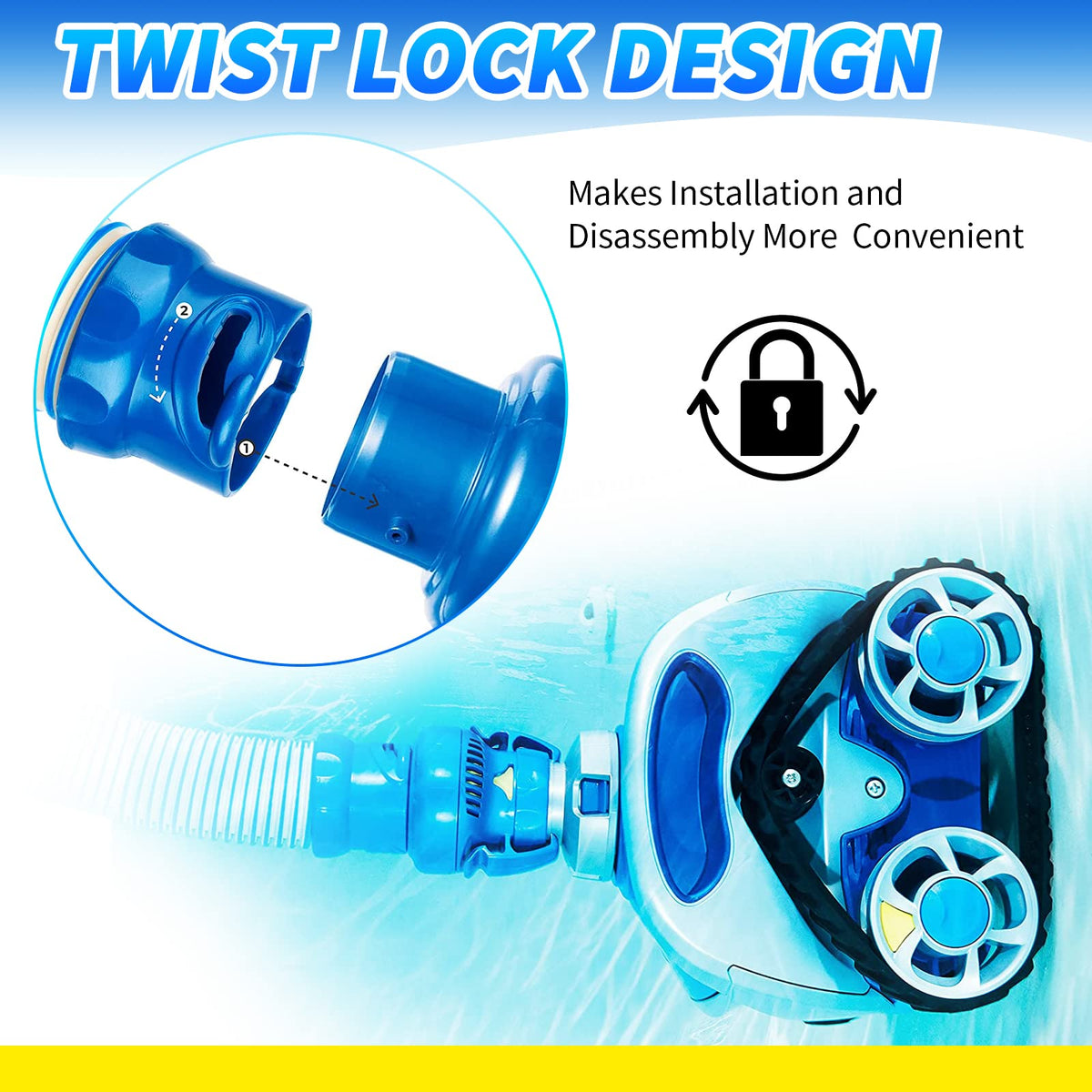 Txdiyifu leak-proof fit demonstrates secure hose connection during cleaning