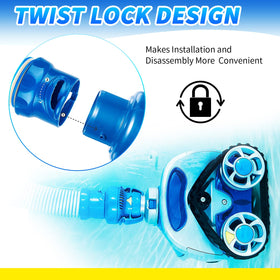 Txdiyifu leak-proof fit demonstrates secure hose connection during cleaning