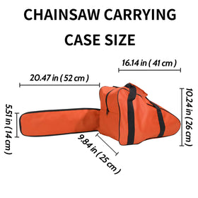 Txelegant chainsaw bag orange zipper ensures secure closure and quick access
