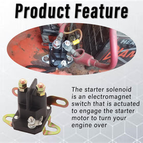 TXRXIZ 12V starter solenoid for MZ mower promotes quick engagement.