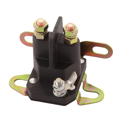 TXRXIZ 12V starter solenoid close-up on Bad Boy ZT for reliable starting.
