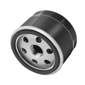 TXRXIZ oil filter close-up highlights premium metal construction for durability