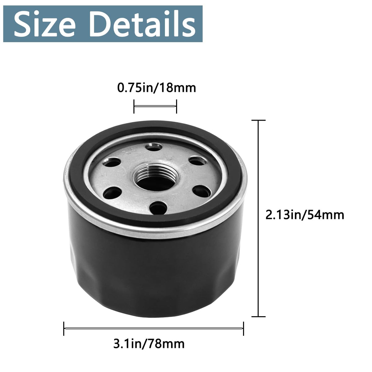 TXRXIZ oil filter packaging shows OEM-grade replacement for Kawasaki engines