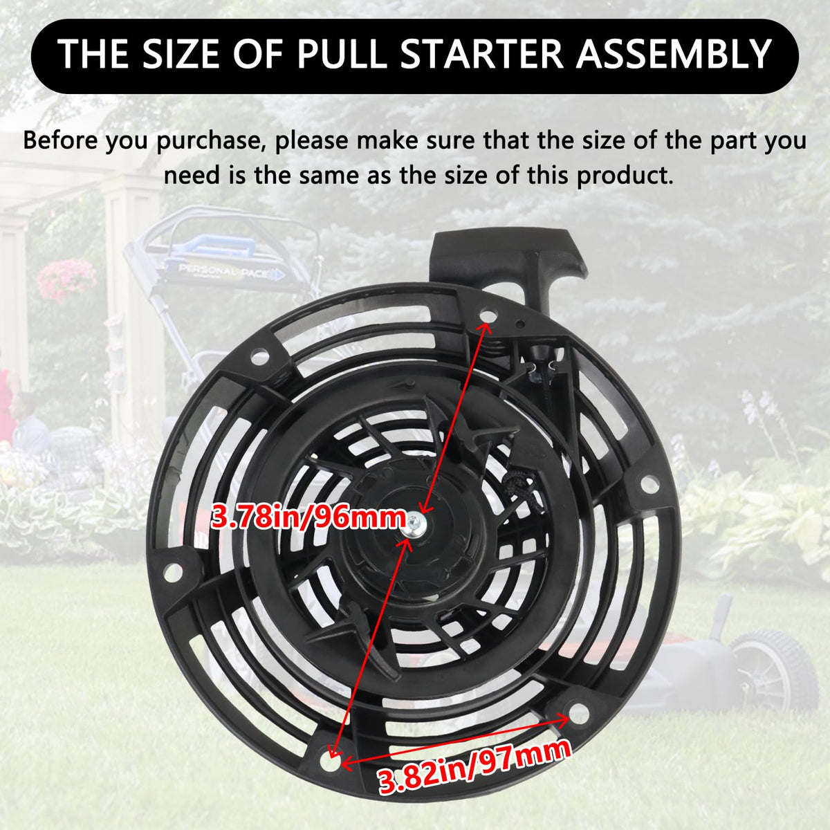 TXRXIZ Toro Timemaster compatible starter shown ready for quick replacement.