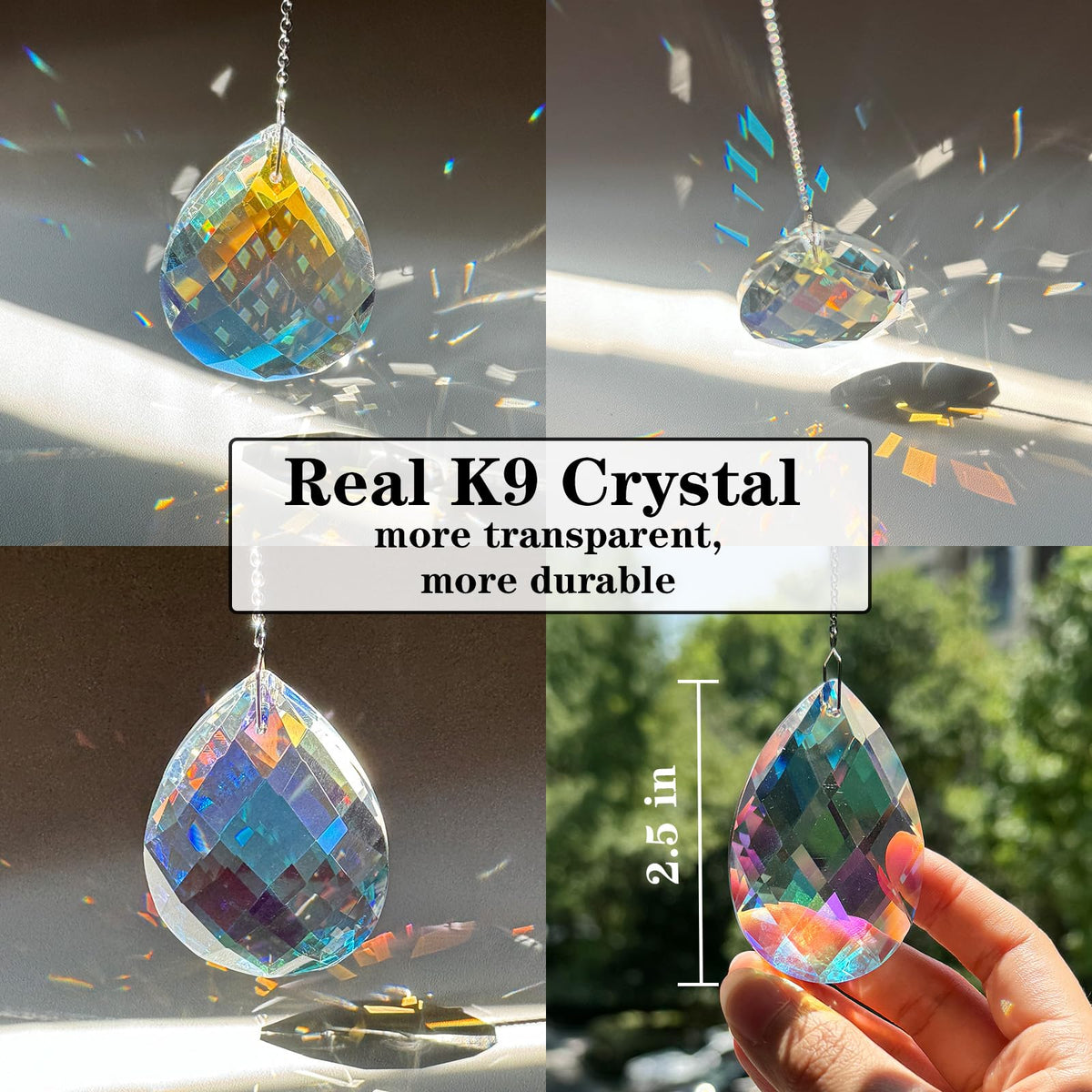 TXXNSM crystal sun catcher ball on balcony casting cheerful color accents