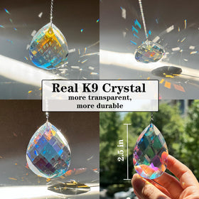 TXXNSM crystal sun catcher ball on balcony casting cheerful color accents