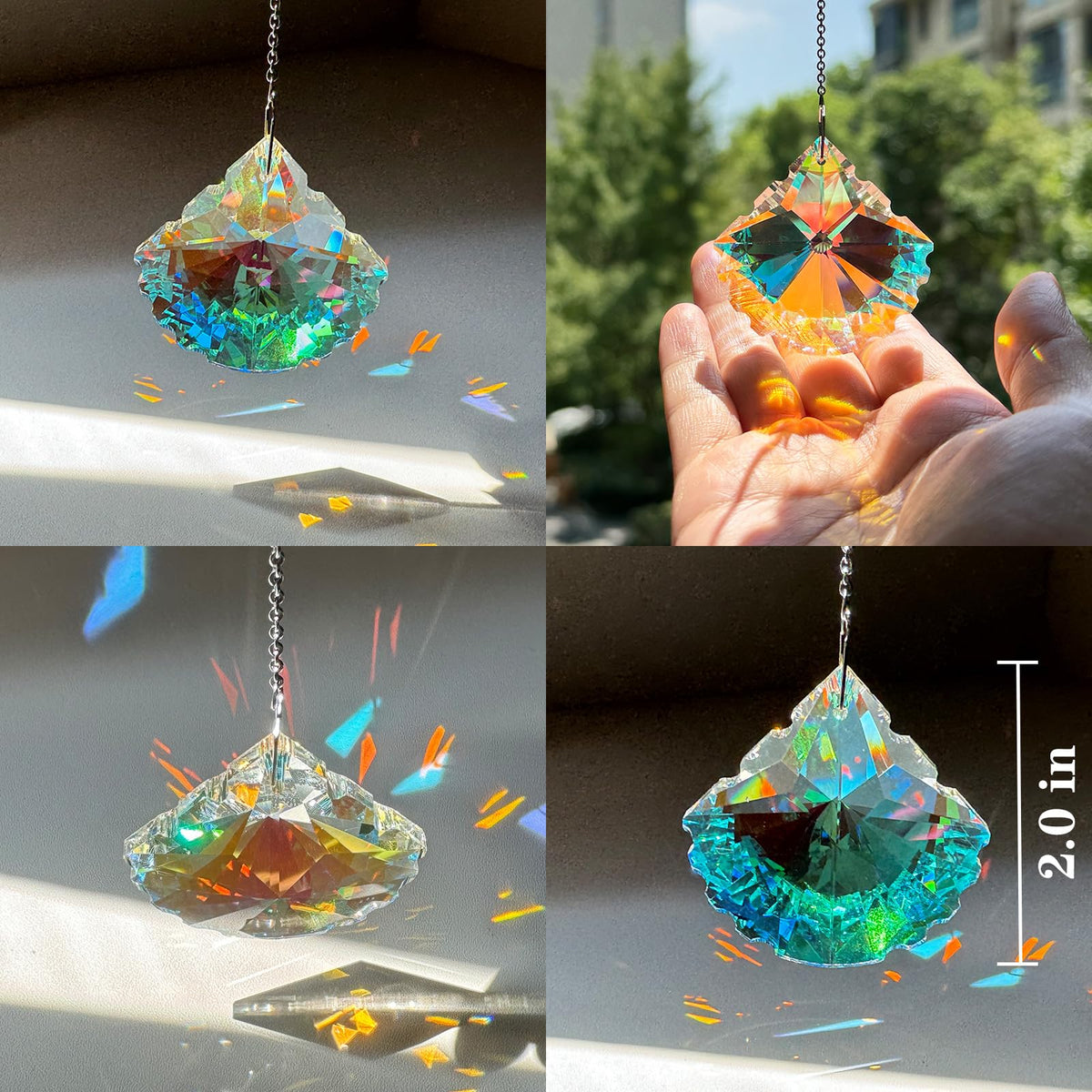 TXXNSM crystal sun catcher ball among trees bringing rainbow glow to outdoor decor