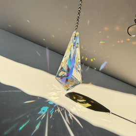 TXXNSM crystal sun catcher chain set ready for easy indoor or outdoor hanging