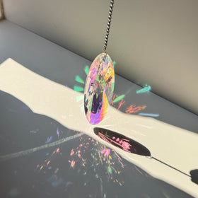 TXXNSM crystal sun catcher chain set adds vibrant decor to balcony