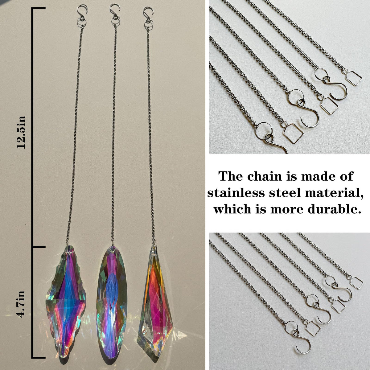 TXXNSM crystal hanging ornament captures sun rays for colorful room accents