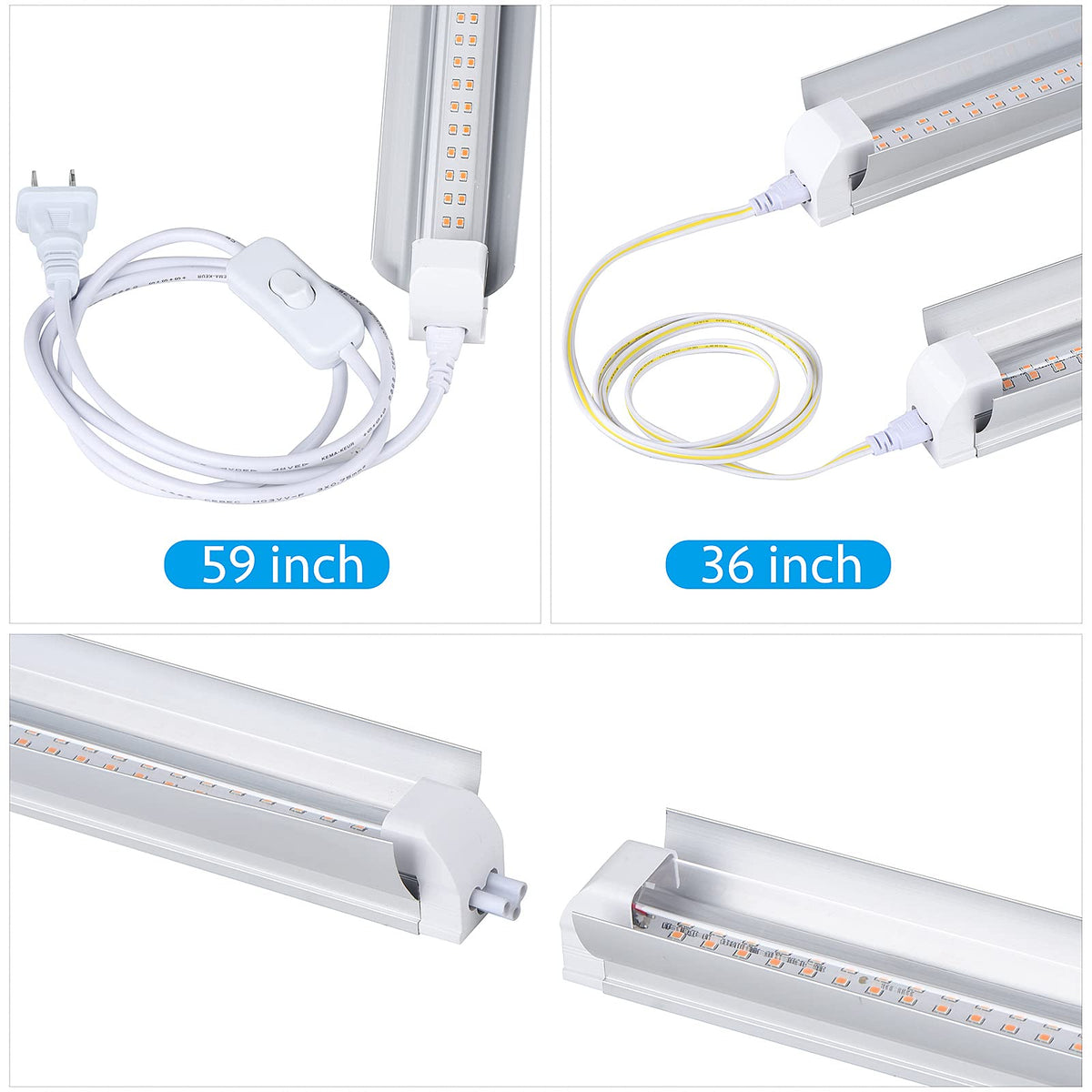 TYAGMAM Grow Light aluminum shell for efficient heat dissipation and longevity