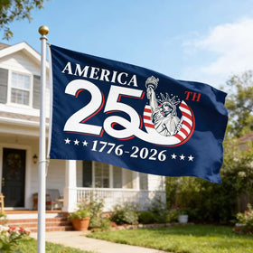 Tyalfrich flag on a windy flagpole, fade-resistant colors stay vivid.