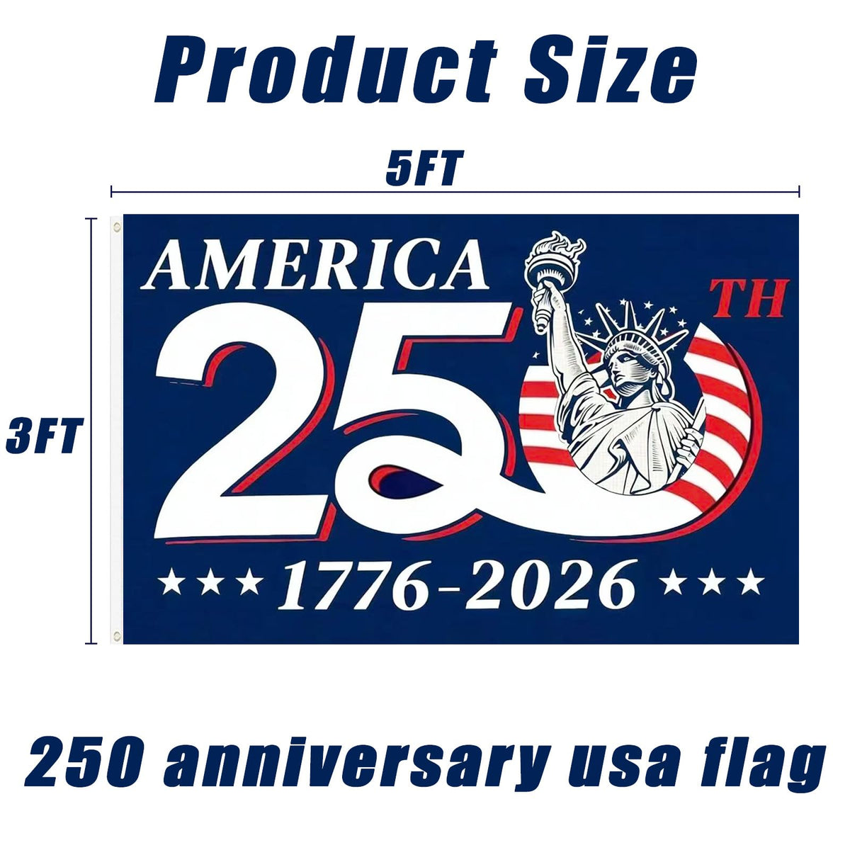 Tyalfrich 3-ply fabric with double-sided print delivers crisp patriotic design.