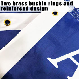 Tyalfrich heavy-duty flag with brass grommets on standard pole.