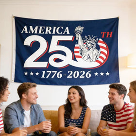 Tyalfrich outdoor flag banner 3x5 ft ideal for Fourth of July celebrations.